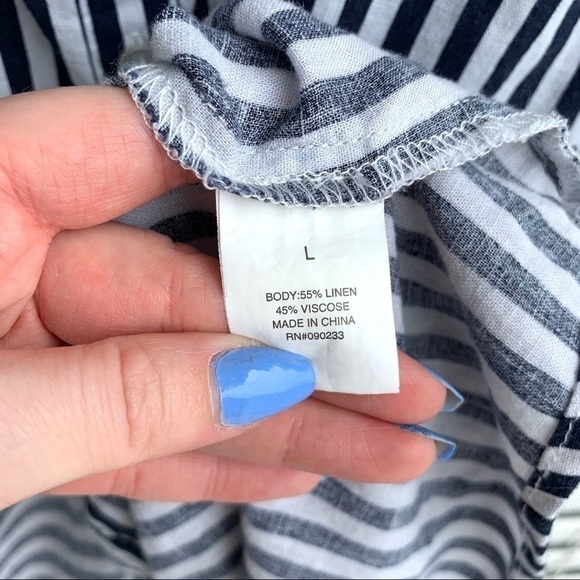 L.A. Hearts Pac Sun Skater Stripe Cutout Mini Dress Size Large - Picture 6 of 15